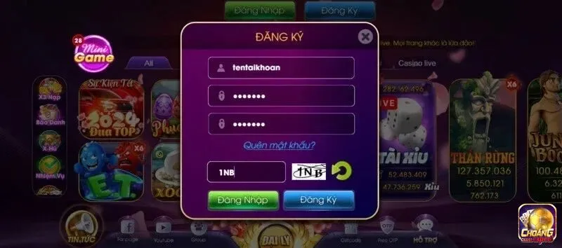 Hướng dẫn đăng ký Choangclub chi tiết